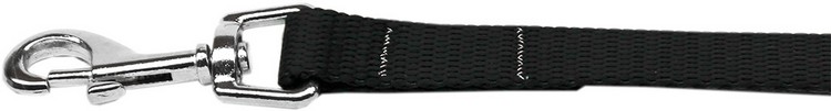 Plain Nylon Pet Leash 3/8in by 6ft Black